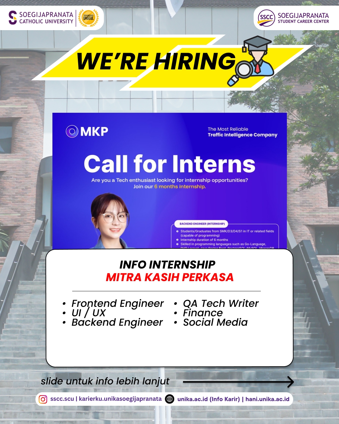 Informasi Magang – PT MITRA KASIH PERKASA || Internship Vacancy