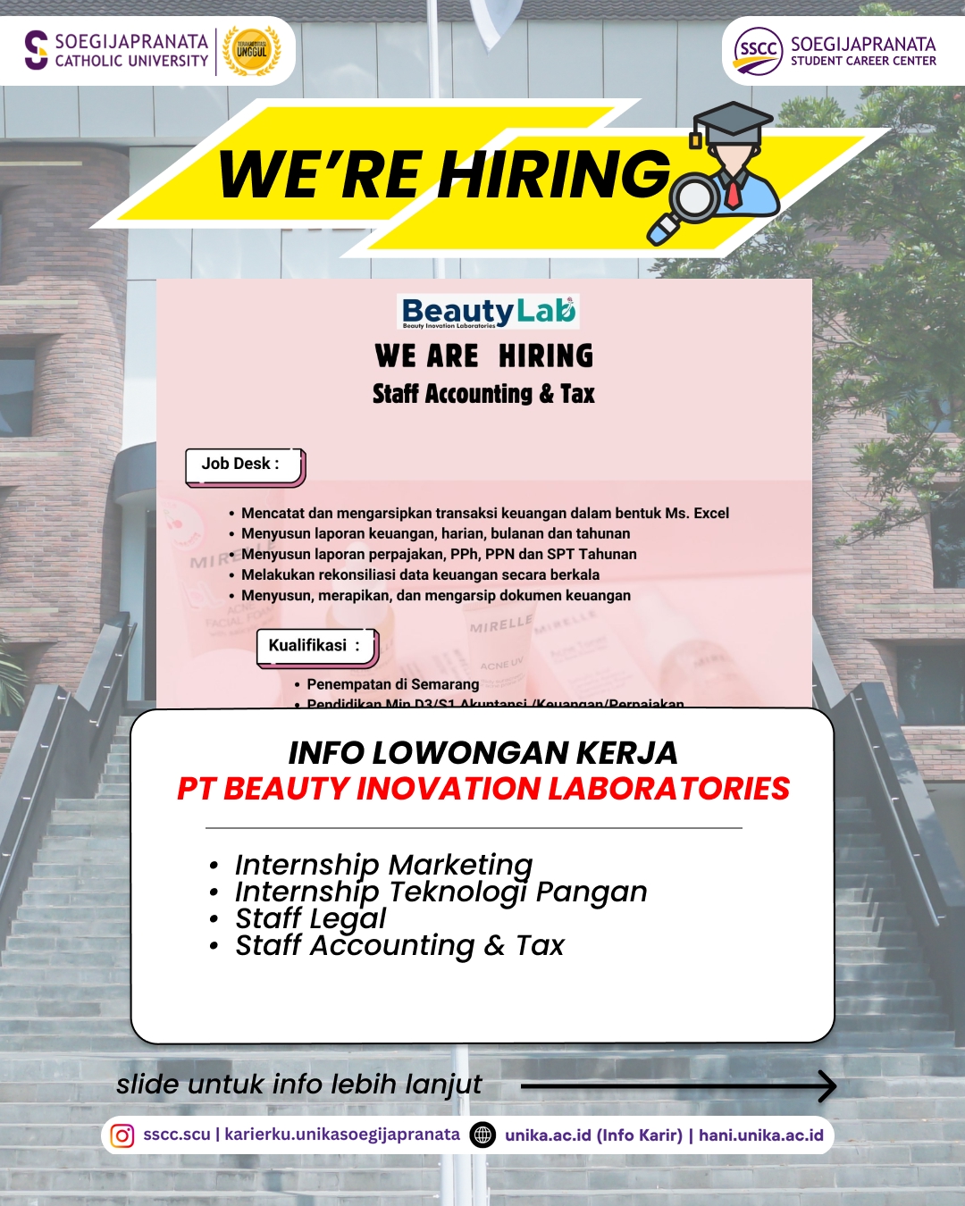 Loker September 2025 – PT BEAUTY INOVATION LABORATORIES || Job Vacancy
