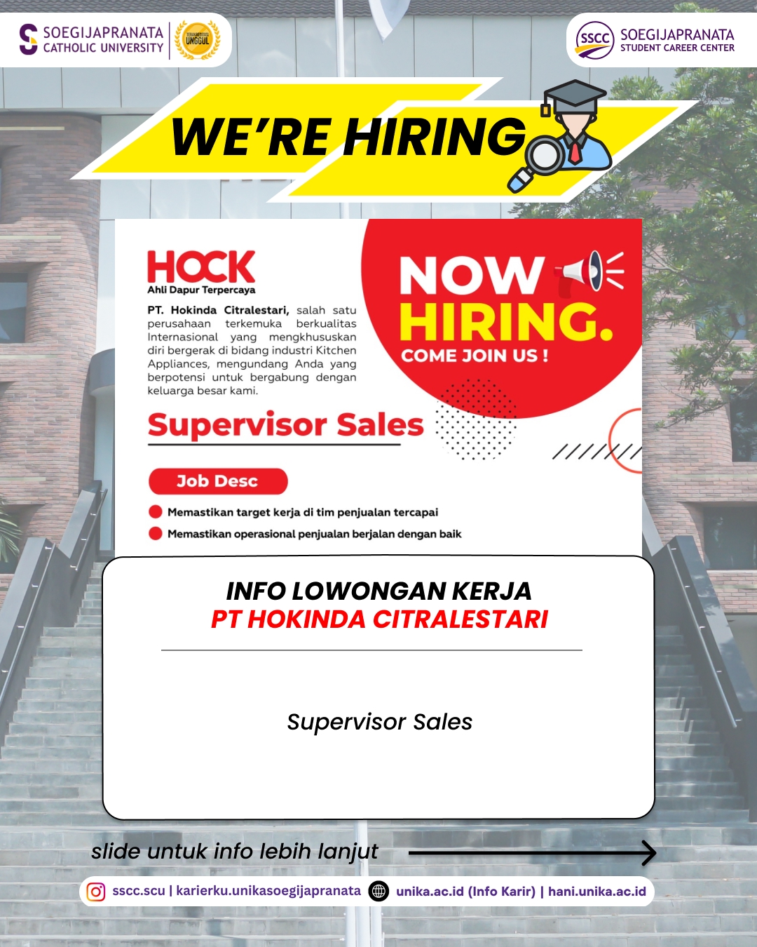 Loker September 2025 – PT HOKINDA CITRALESTARI || Job Vacancy