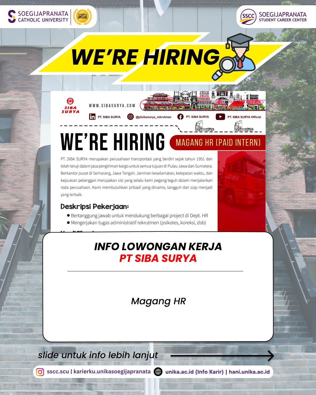 Loker September 2025 – PT SIBA SURYA || Job Vacancy