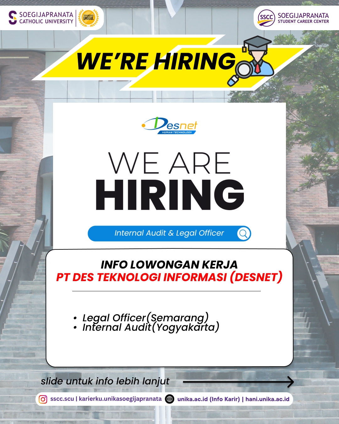 Loker September 2025 – PT DES TEKNOLOGI INFORMASI(DESNET) || Job Vacancy
