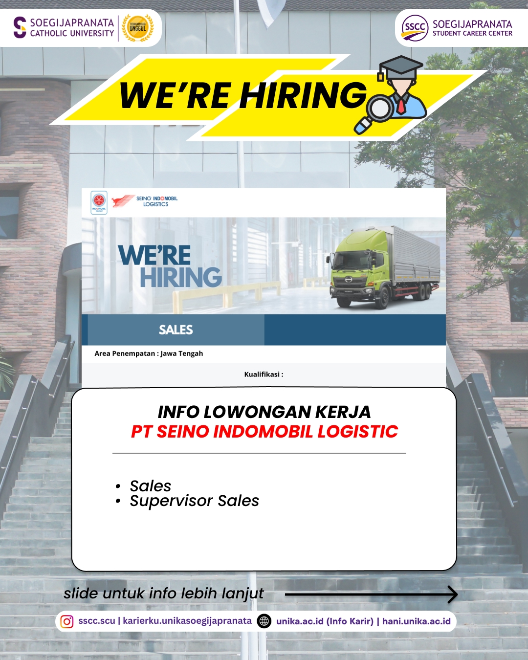 Loker September 2025 – PT SEINO INDOMOBIL LOGISTICS || Job Vacancy