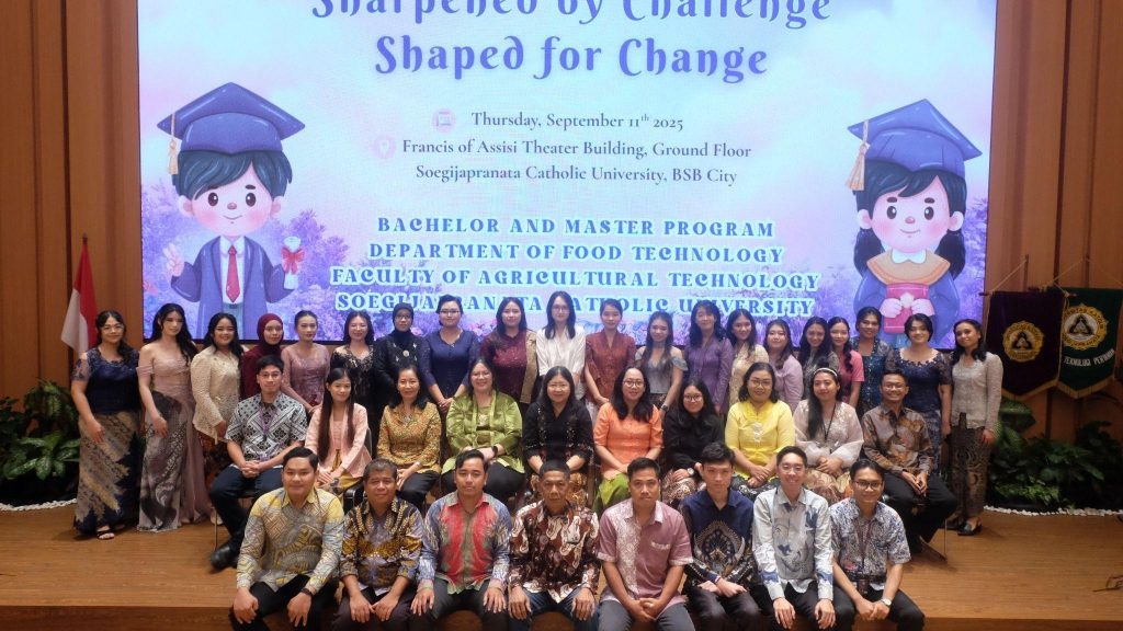 Yudisium Periode III Tahun 2025 Fakultas Teknologi Pertanian  SCU, Sharpened by Challenge, Shaped for Change