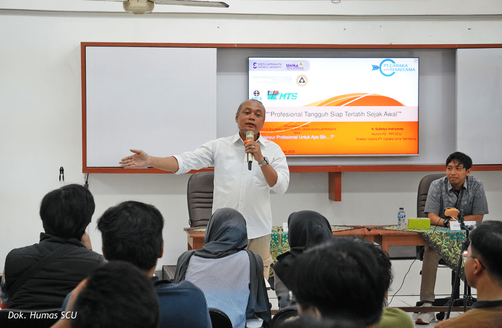 Diskusi Bulanan Teknik Sipil SCU Kupas Makna dan Urgensi Profesi Insinyur di Era Global