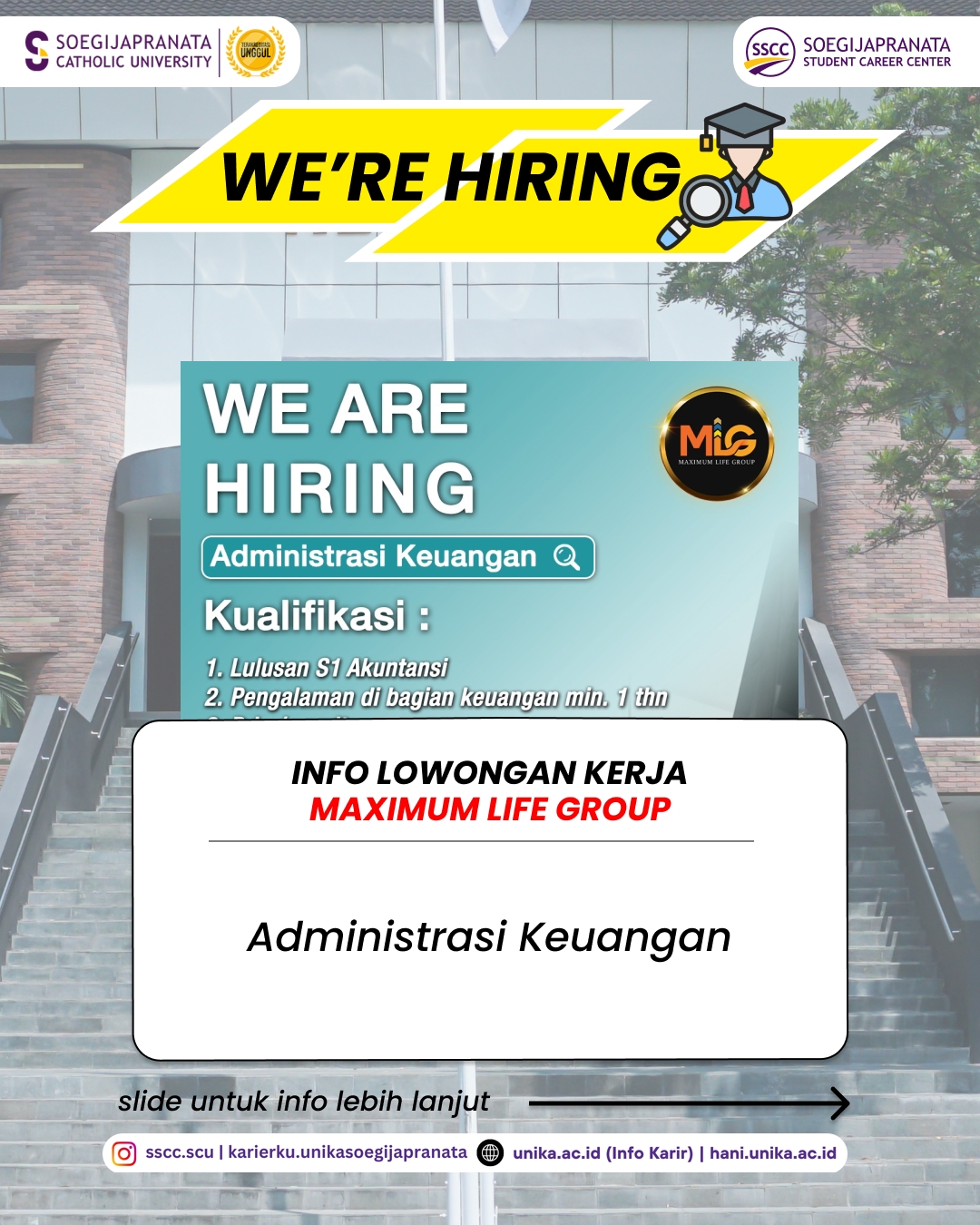 Loker Oktober 2025 – Maximum Life Group || Job Vacancy