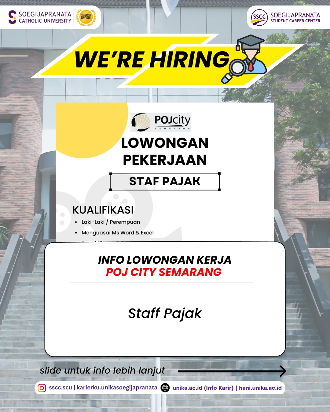 Loker Oktober 2025 – POJ City Semarang || Job Vacancy