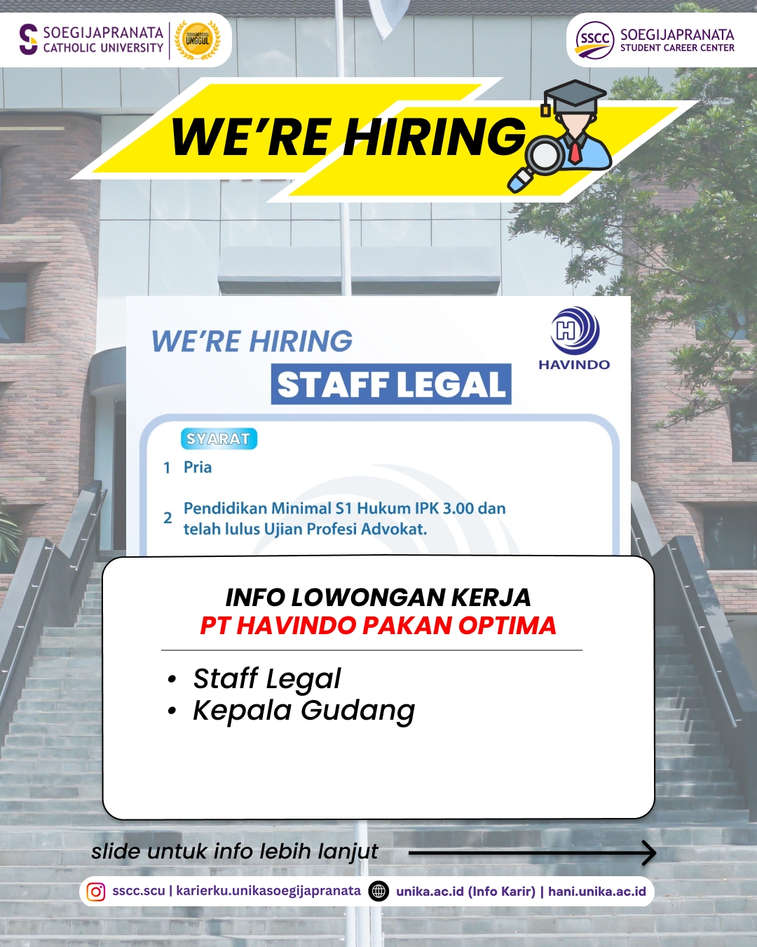 Loker Oktober 2025 – PT Havindo Pakan Optima || Job Vacancy