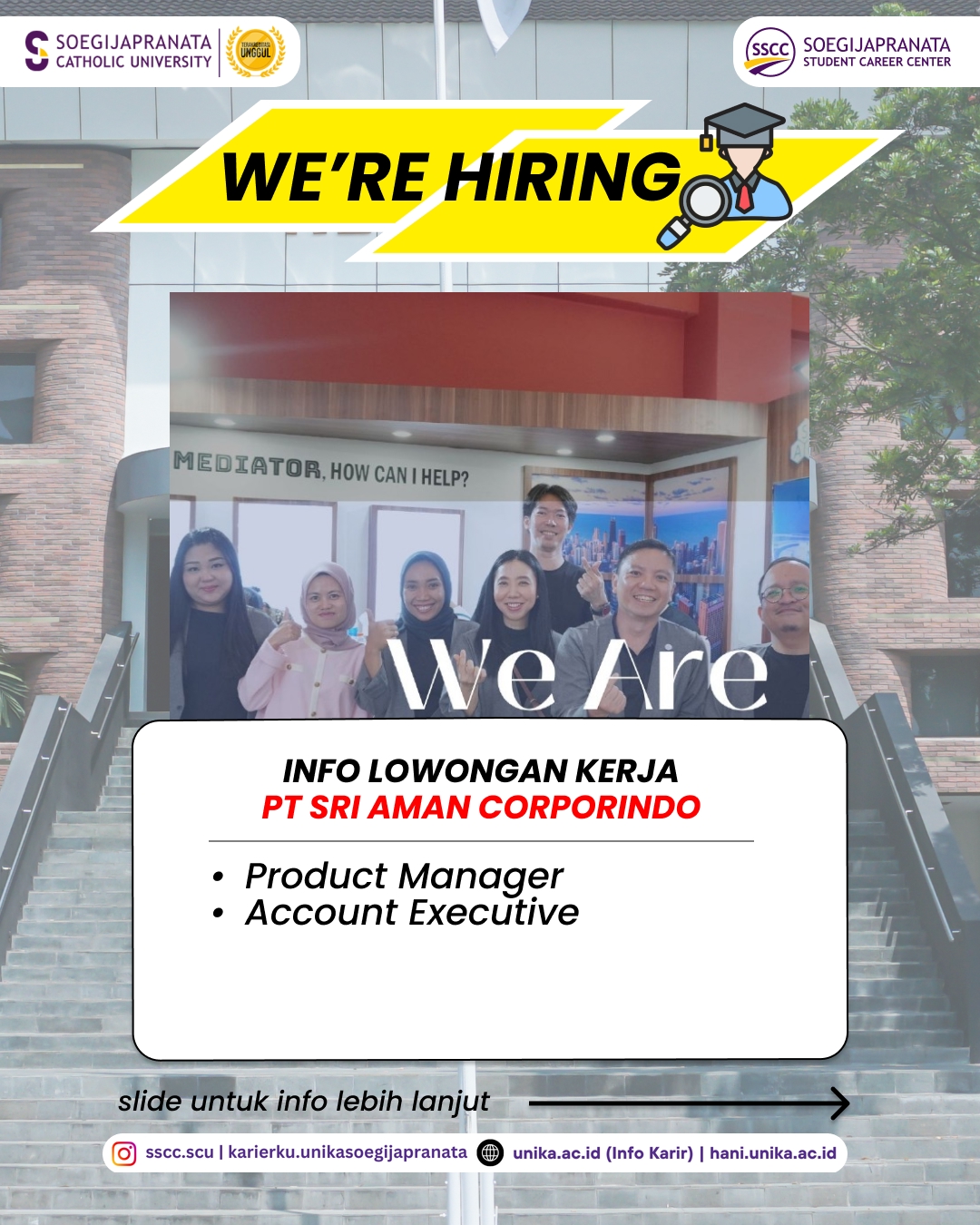 Loker Oktober 2025 – PT. Sri Aman Corporindo || Job Vacancy