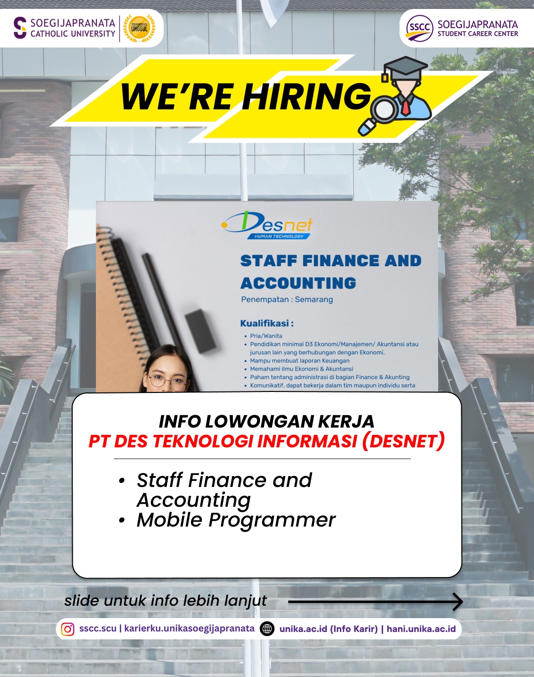 Loker November 2025 – PT DES Teknologi Informasi (DESNET) || Job Vacancy