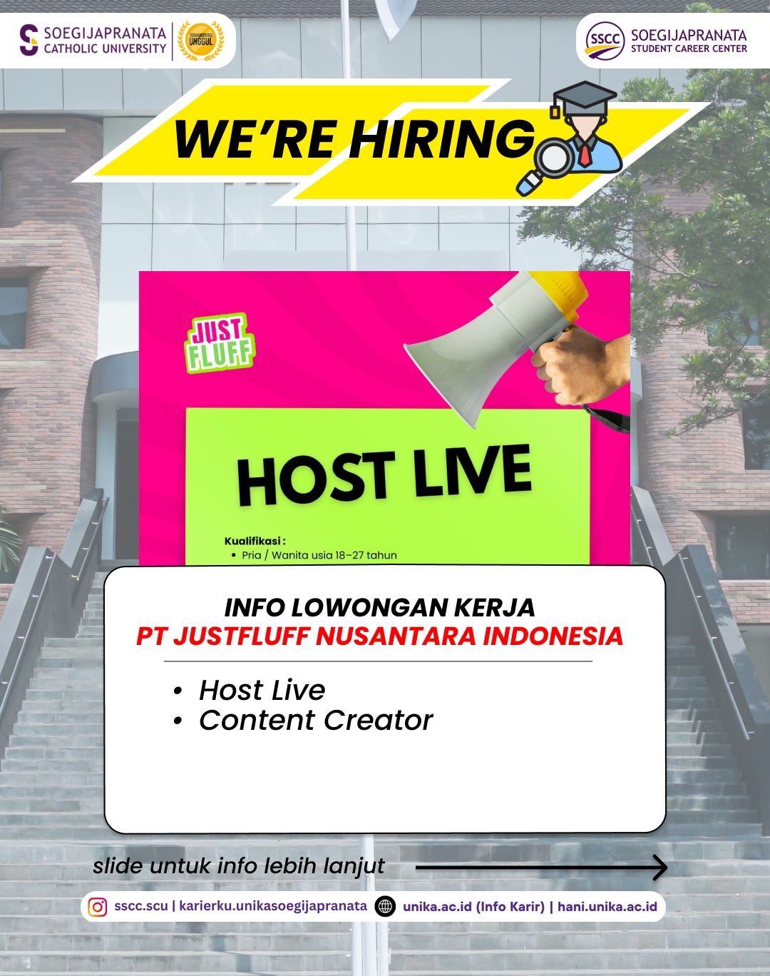 Loker November 2025 – PT Justfluff Nusantara Indonesia || Job Vacancy