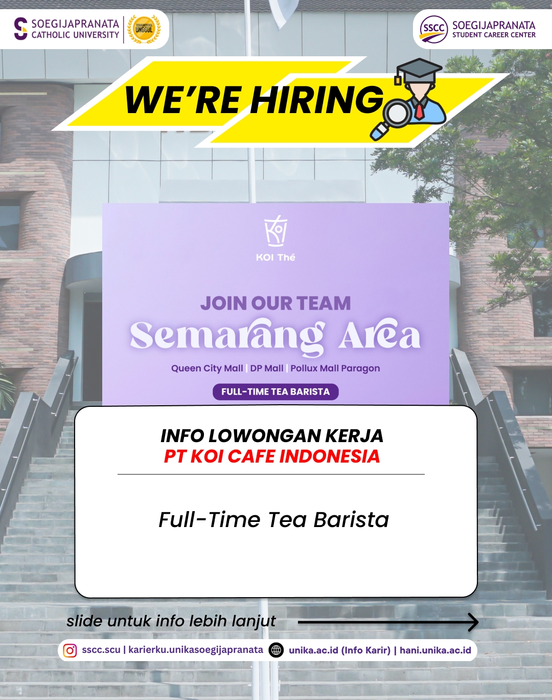 Loker November 2025 – PT KOI Café Indonesia || Job Vacancy