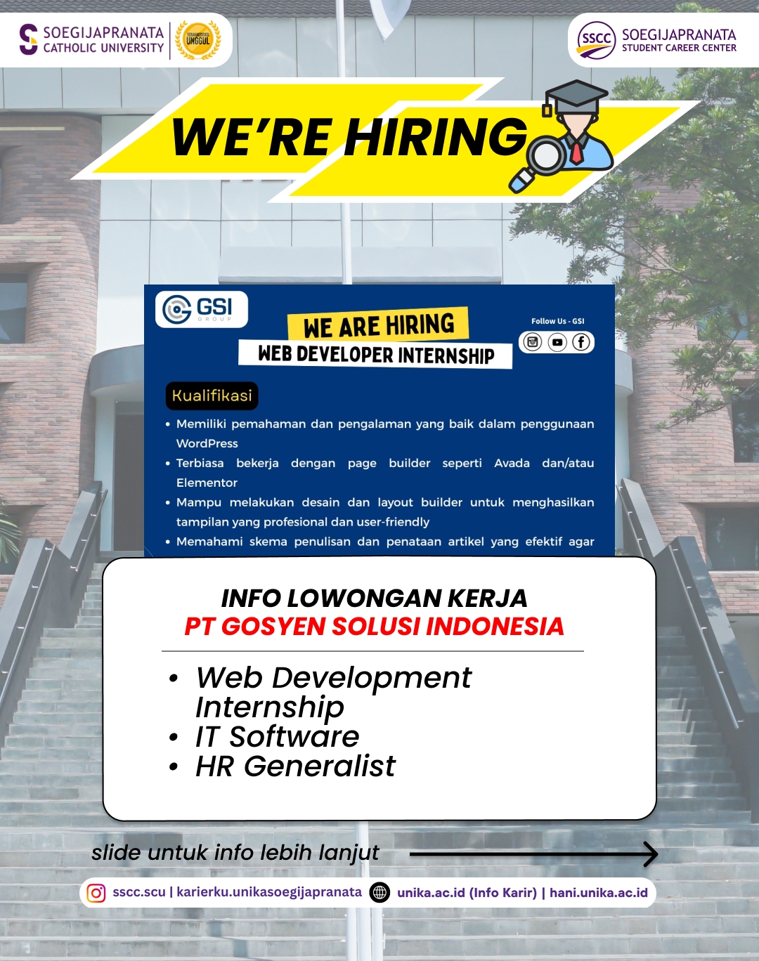 Loker November 2025 – PT Gosyen Solusi Indonesia || Job Vacancy