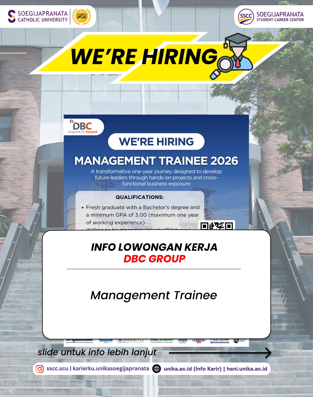 Loker Desember 2025 – DBC Group || Job Vacancy