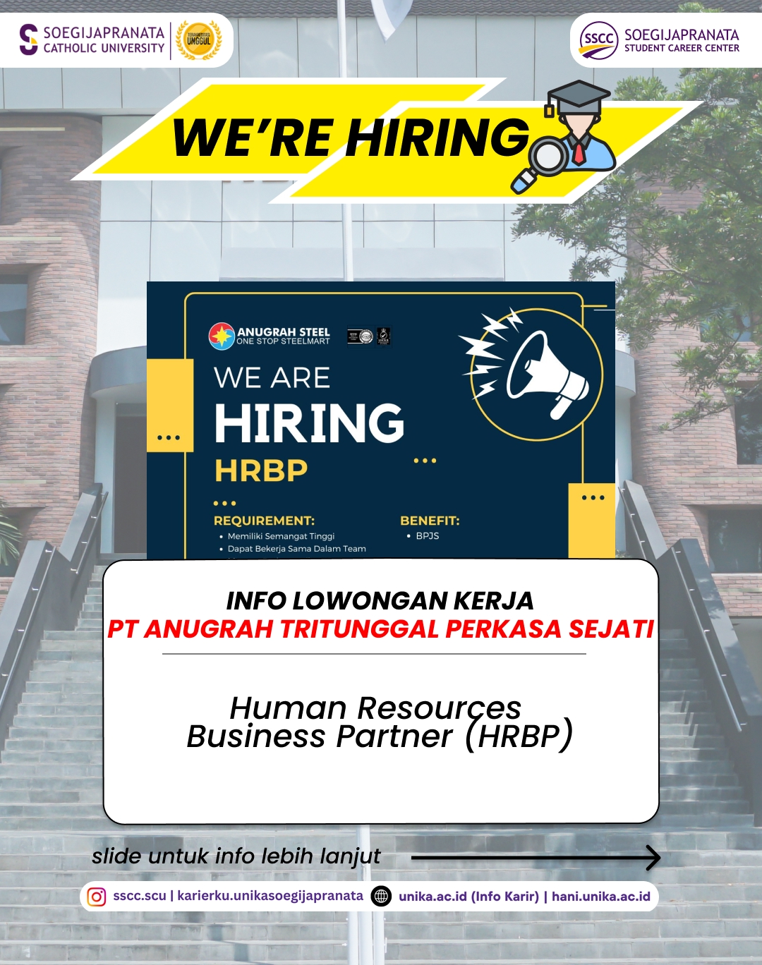 Loker Desember 2025 – PT Anugrah Tritunggal Perkasa Sejati || Job Vacancy