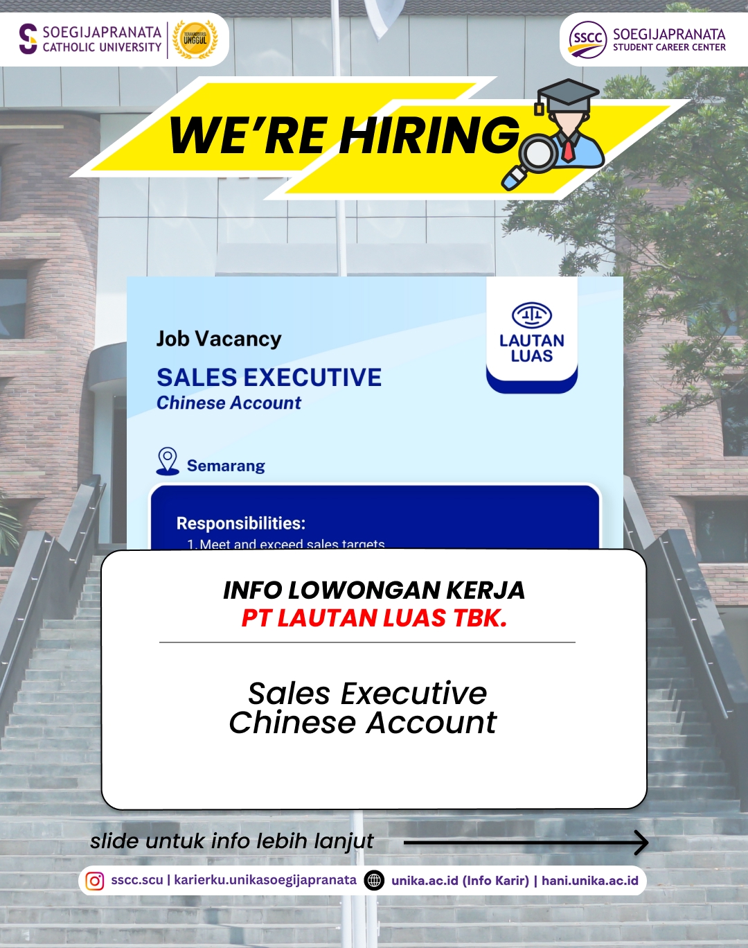 Loker Desember 2025 – PT Lautan Luas Tbk. || Job Vacancy