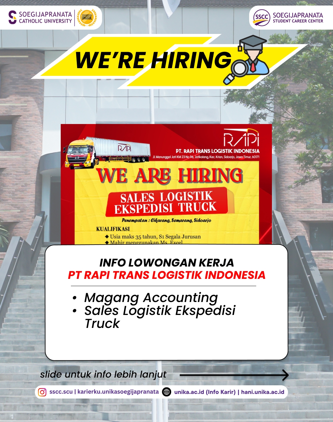 Loker Desember 2025 – PT Rapi Trans Logistik Indonesia || Job Vacancy