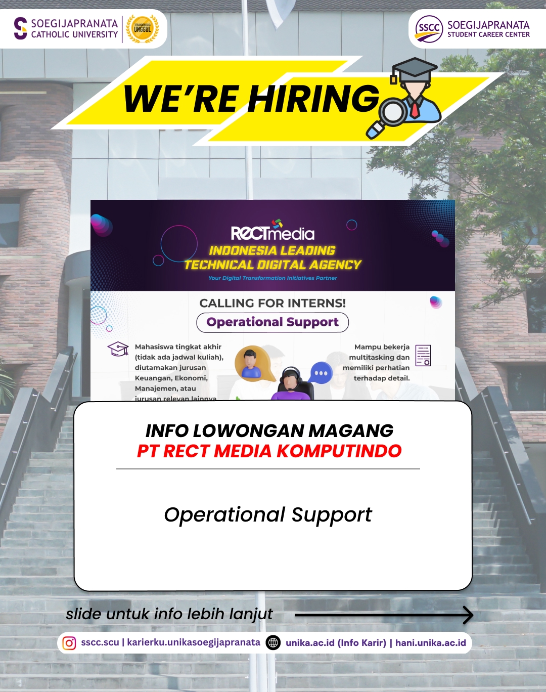 Loker Desember 2025 – PT Rect Media Komputindo || Job Vacancy