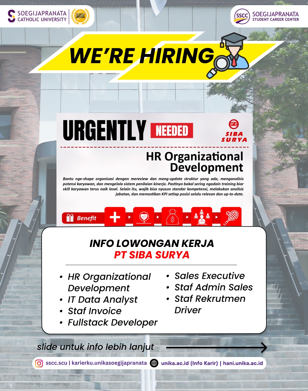 Loker Desember 2025 – PT Siba Surya || Job Vacancy