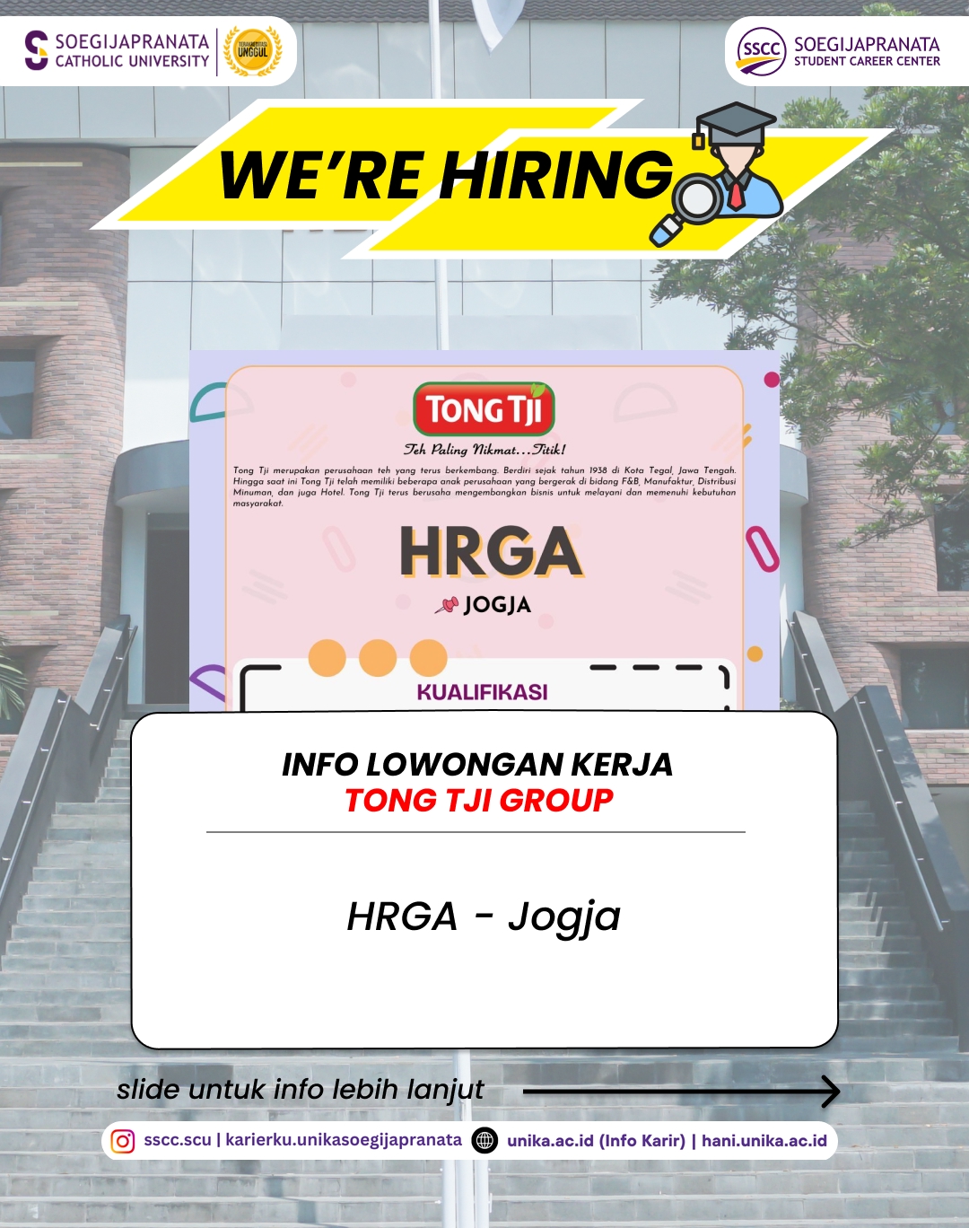 Loker Desember 2025 – Tong Tji Group || Job Vacancy