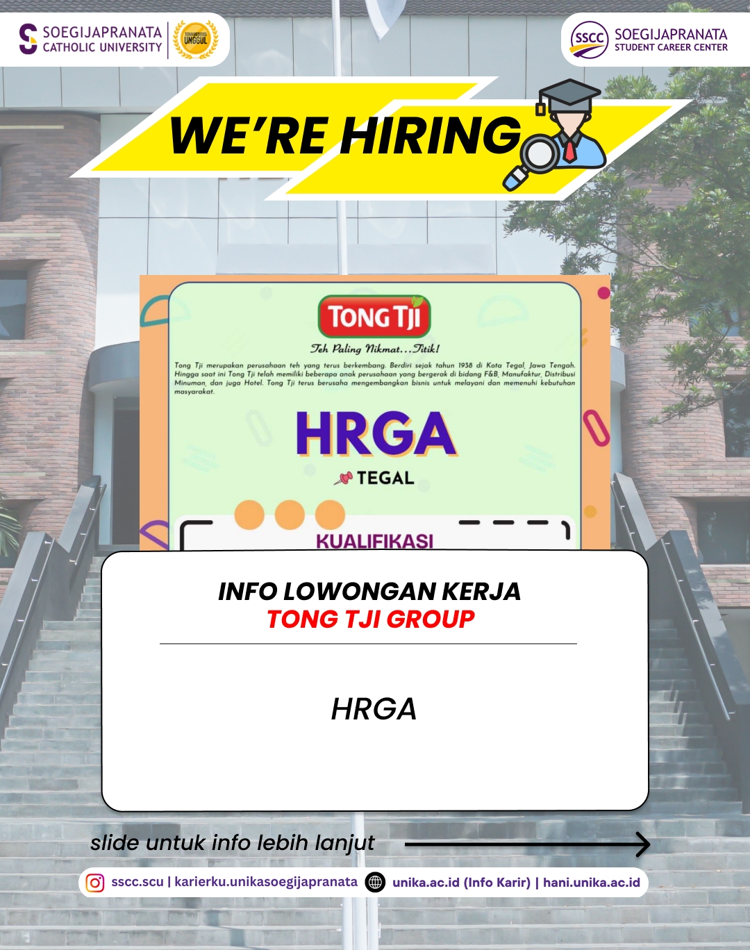 Loker Desember 2025 – Tong Tji Group || Job Vacancy
