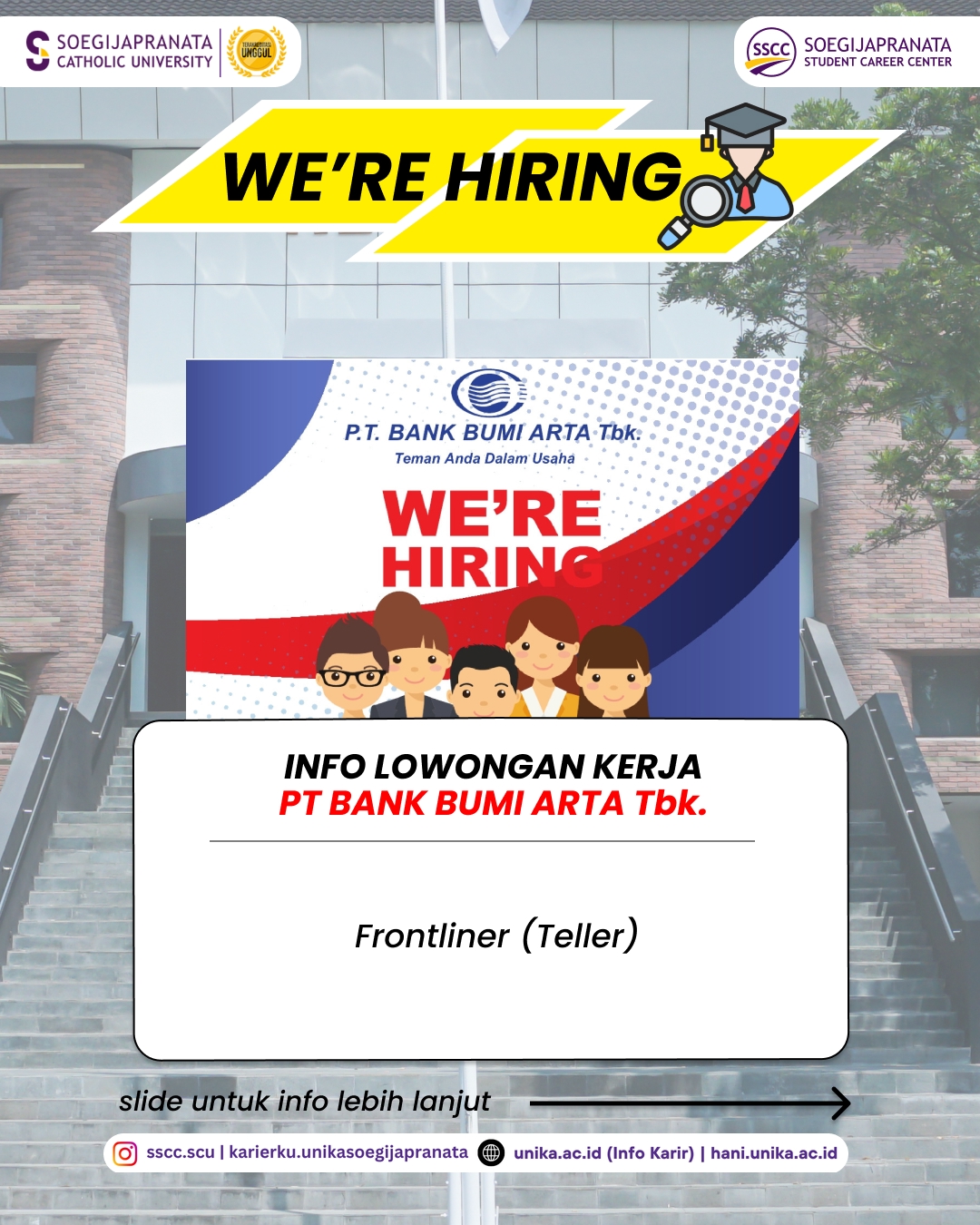 Loker Januari 2026 – PT Bank Bumi Arta Tbk. || Job Vacancy