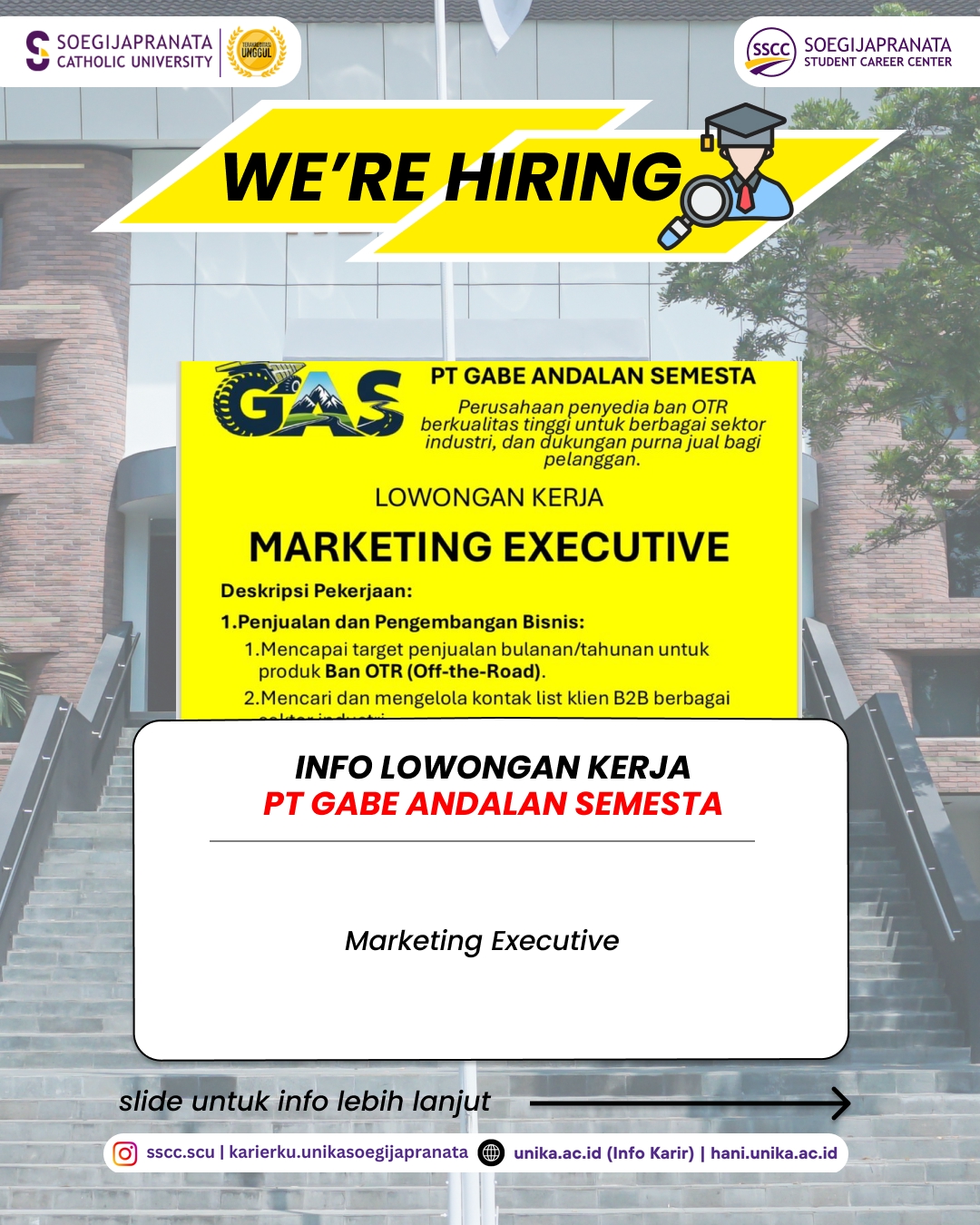 Loker Januari 2026 – PT Gabe Andalan Semesta || Job Vacancy