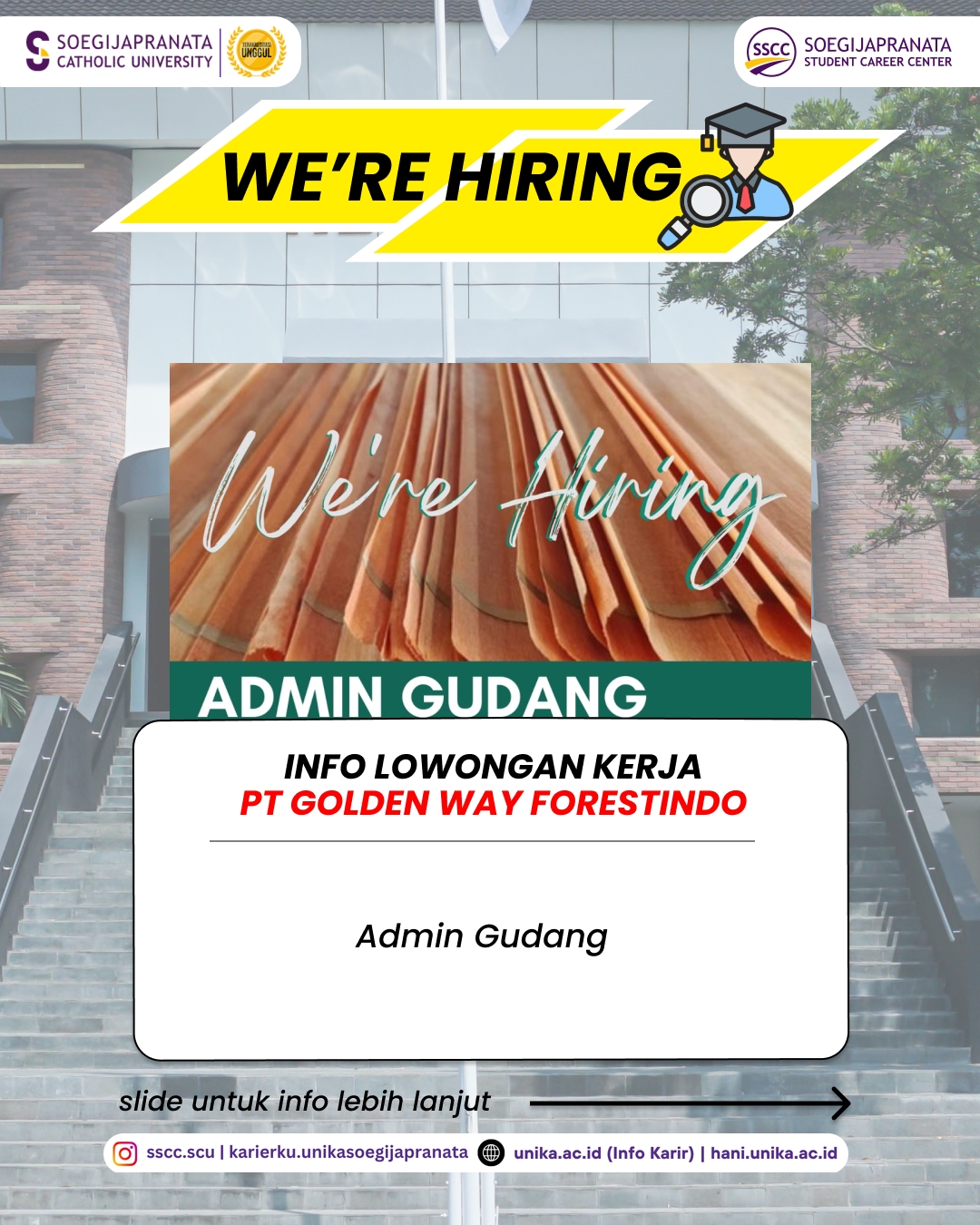 Loker Januari 2026 – PT Golden Way Forestindo || Job Vacancy