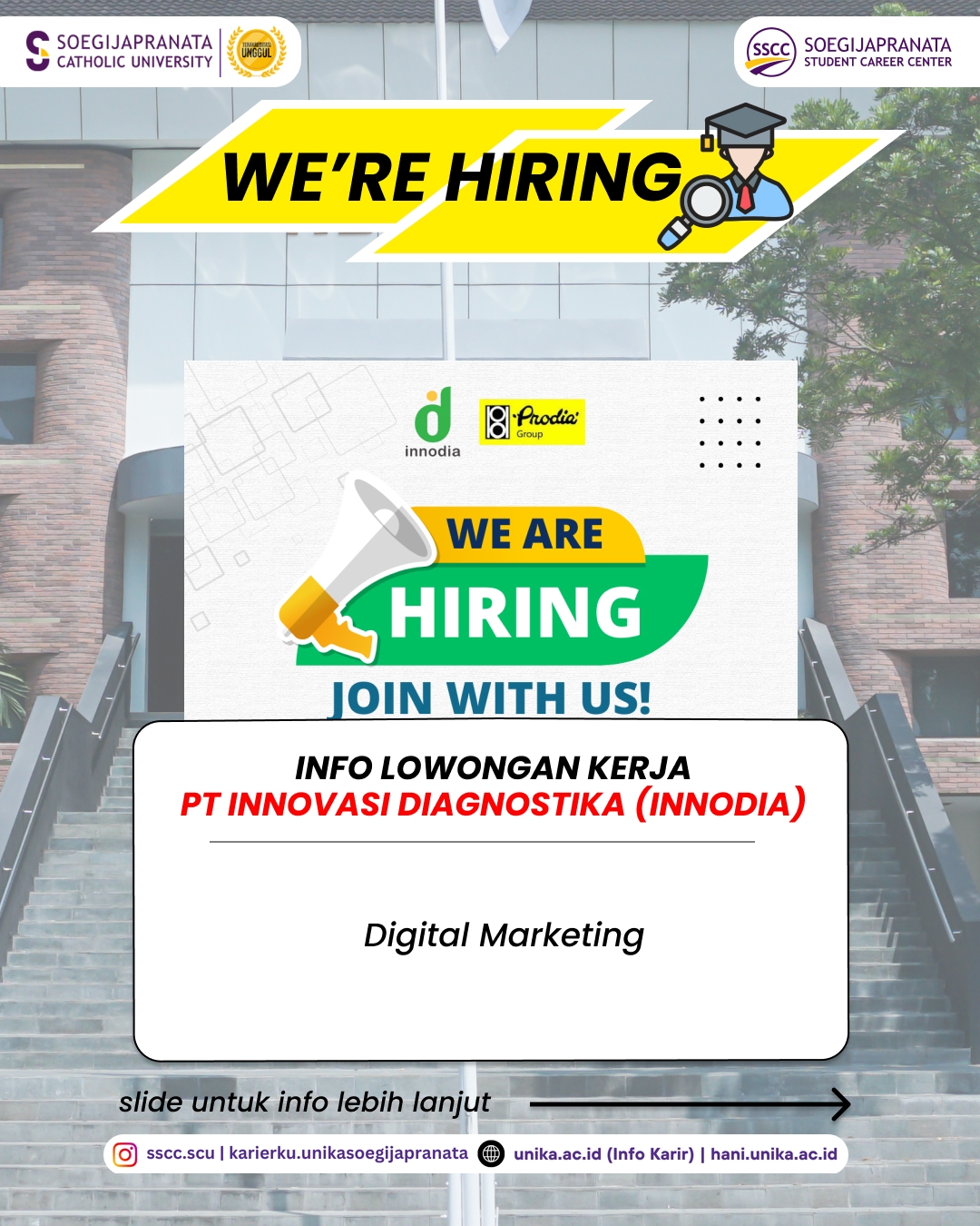 Loker Januari 2026 – PT Innovasi Diagnostika (Innodia) || Job Vacancy