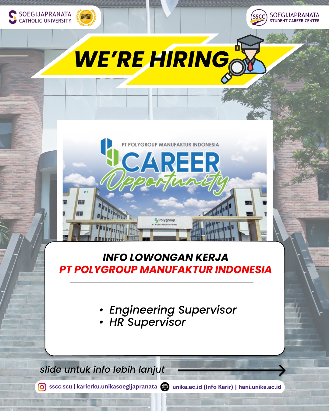 Loker Januari 2026 – PT Polygroup Manufaktur Indonesia || Job Vacancy