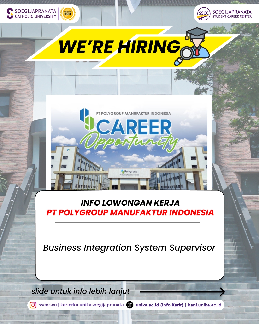 Loker Januari 2026 – PT Polygroup Manufaktur Indonesia || Job Vacancy