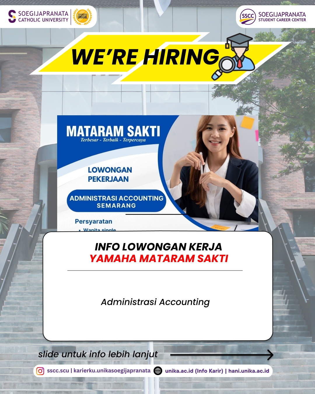 Loker Januari 2026 – Yamaha Mataram Sakti || Job Vacancy