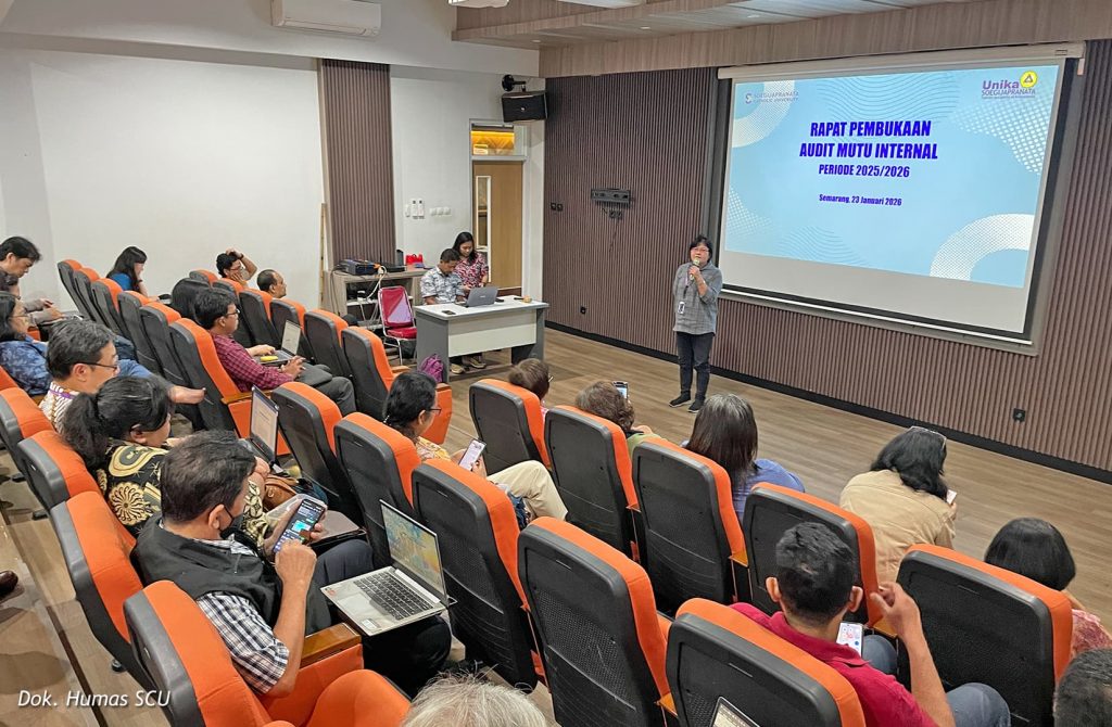 Resmi Gelar Pembukaan AMI, SCU Siapkan Evaluasi Mutu Pendidikan dan Kemahasiswaan