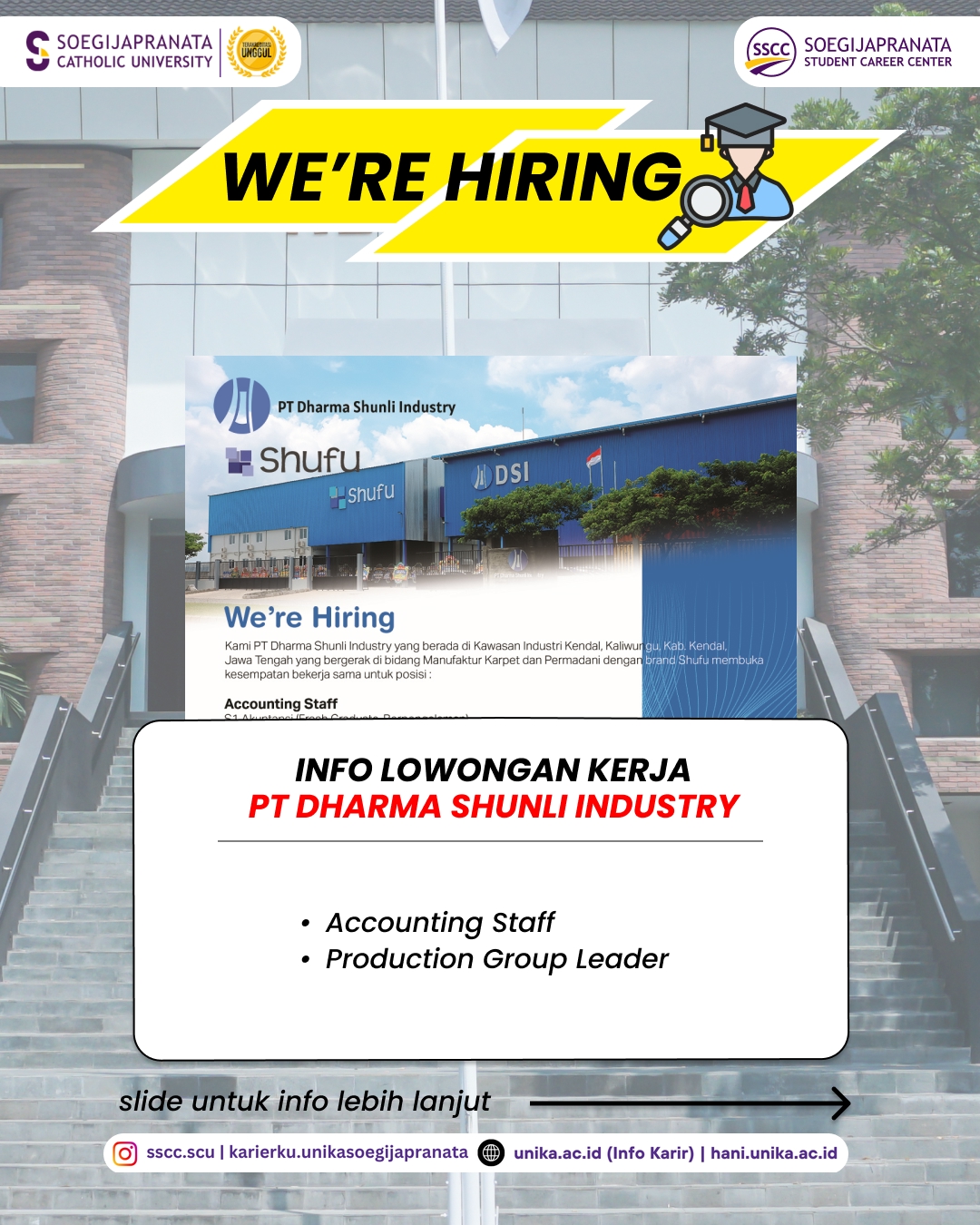 Loker Februari 2026 – PT Dharma Shunli Industry || Job Vacancy