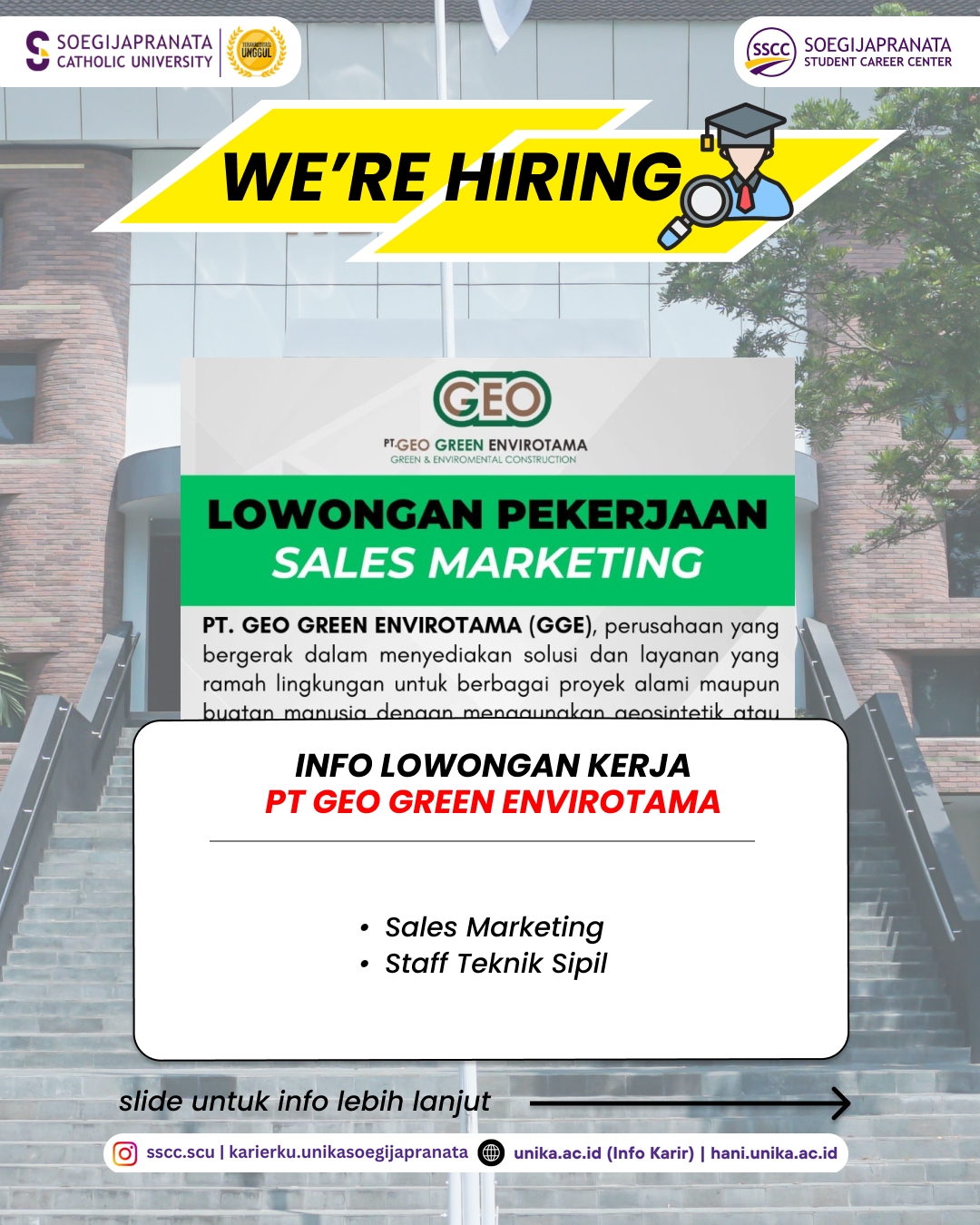Loker Februari 2026 – PT Geo Green Envirotama || Job Vacancy