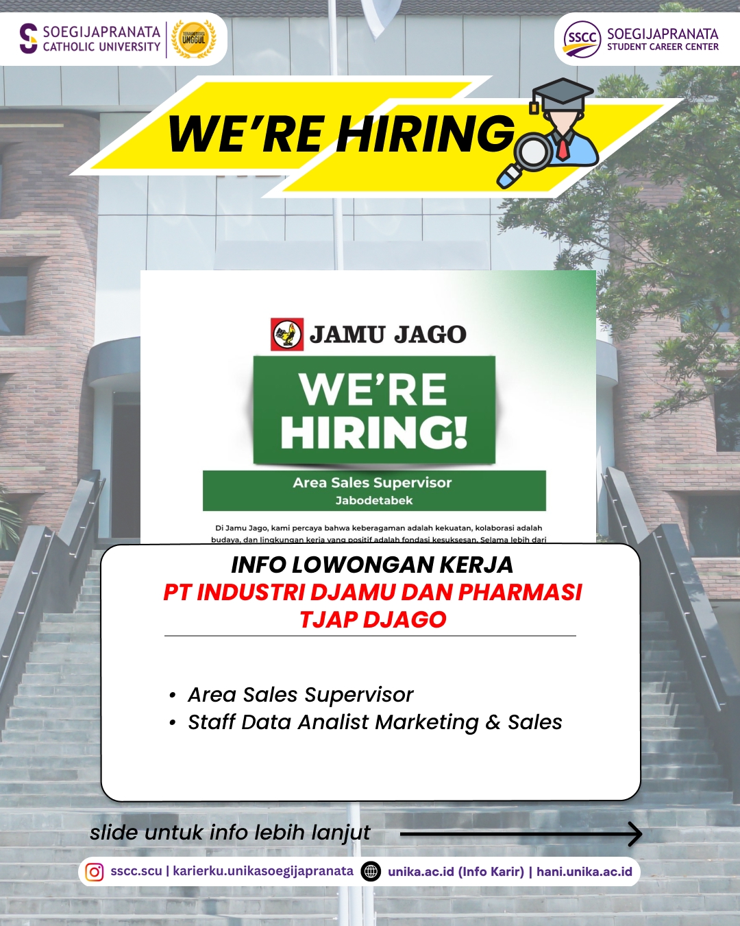 Loker Februari 2026 – PT Industri Djamu dan Pharmasi Tjap Djago || Job Vacancy