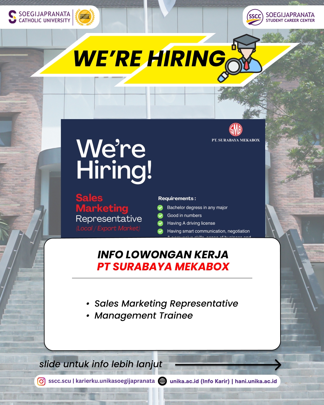 Loker Februari 2026 – PT Surabaya Mekabox || Job Vacancy