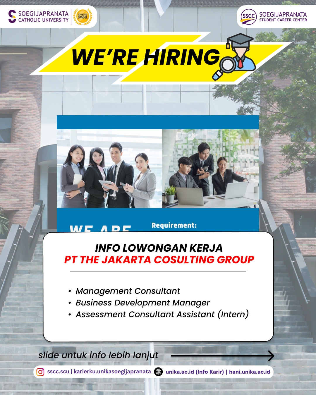 Loker Februari 2026 – PT The Jakarta Consulting Group || Job Vacancy