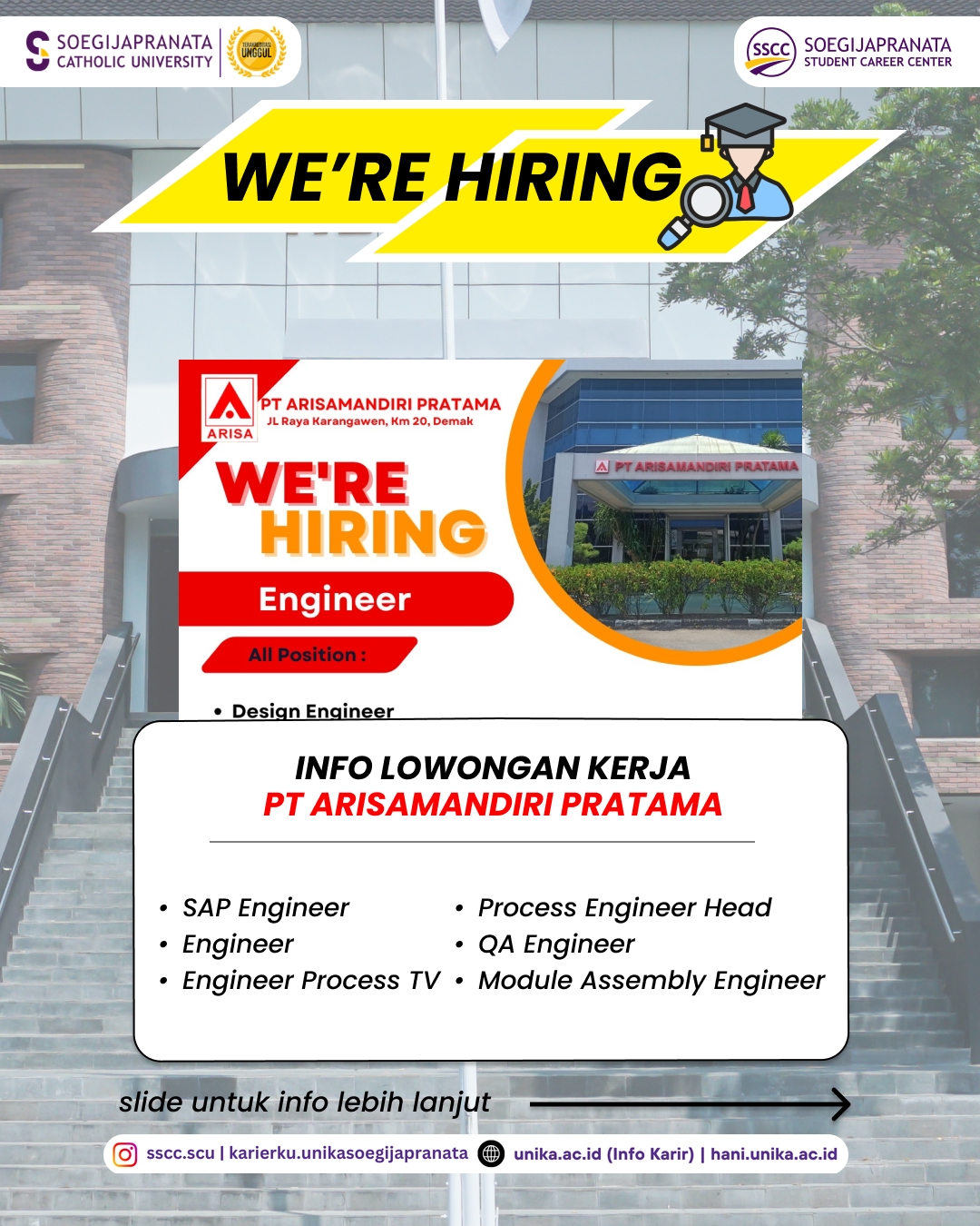 Loker Februari 2026 – PT Arisamandiri Pratama || Job Vacancy