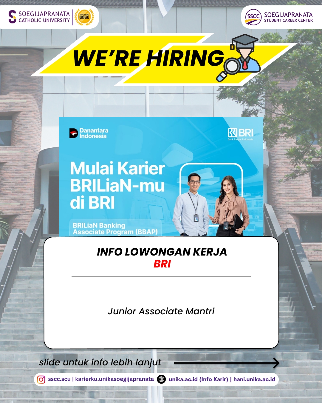 Loker Maret 2026 – BRI || Job Vacancy