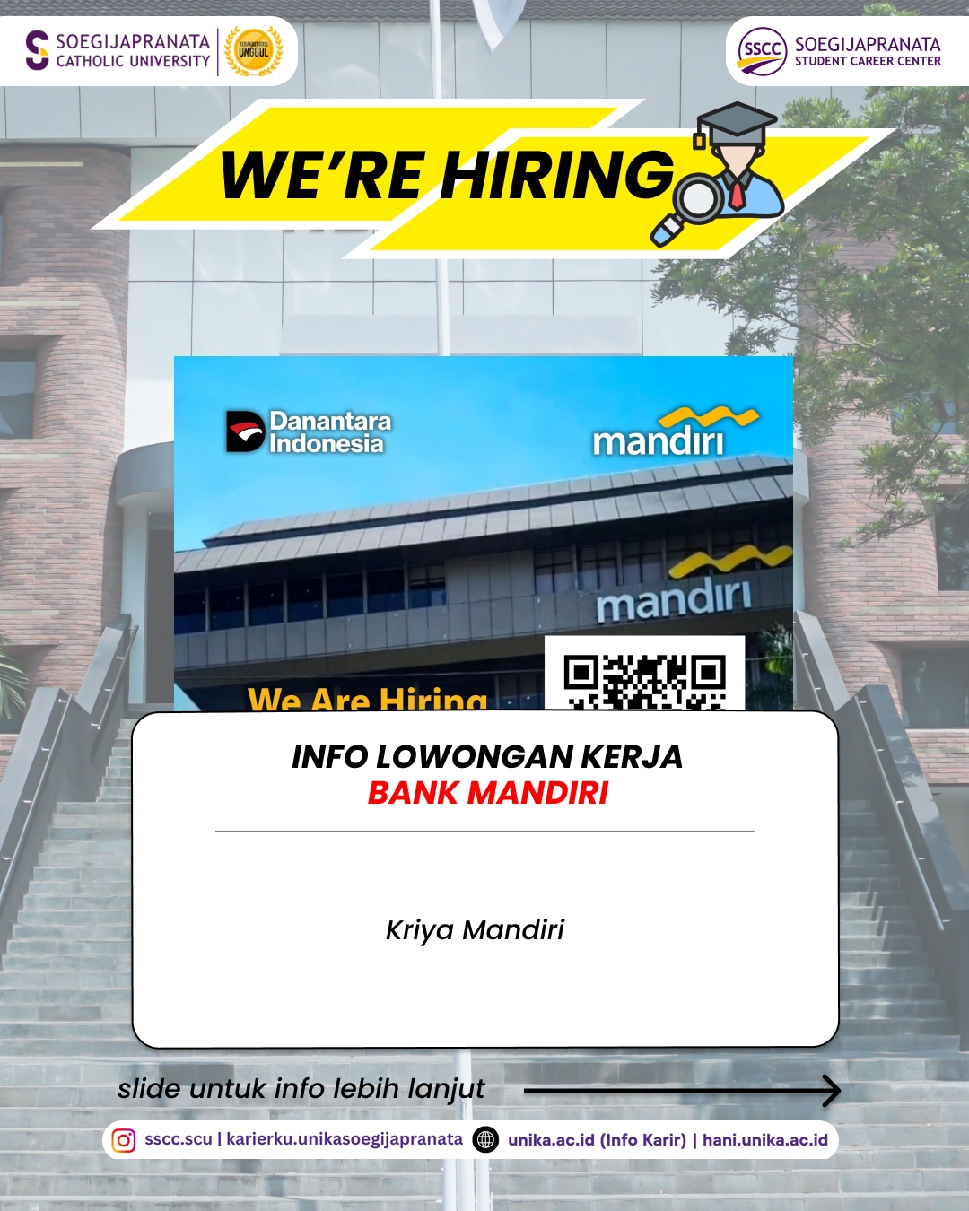 Loker Maret 2026 – Bank Mandiri || Job Vacancy