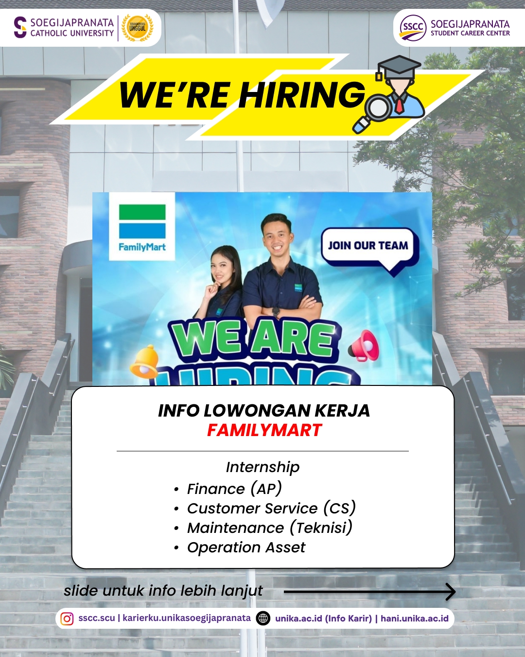 Loker Maret 2026 – FamilyMart || Job Vacancy