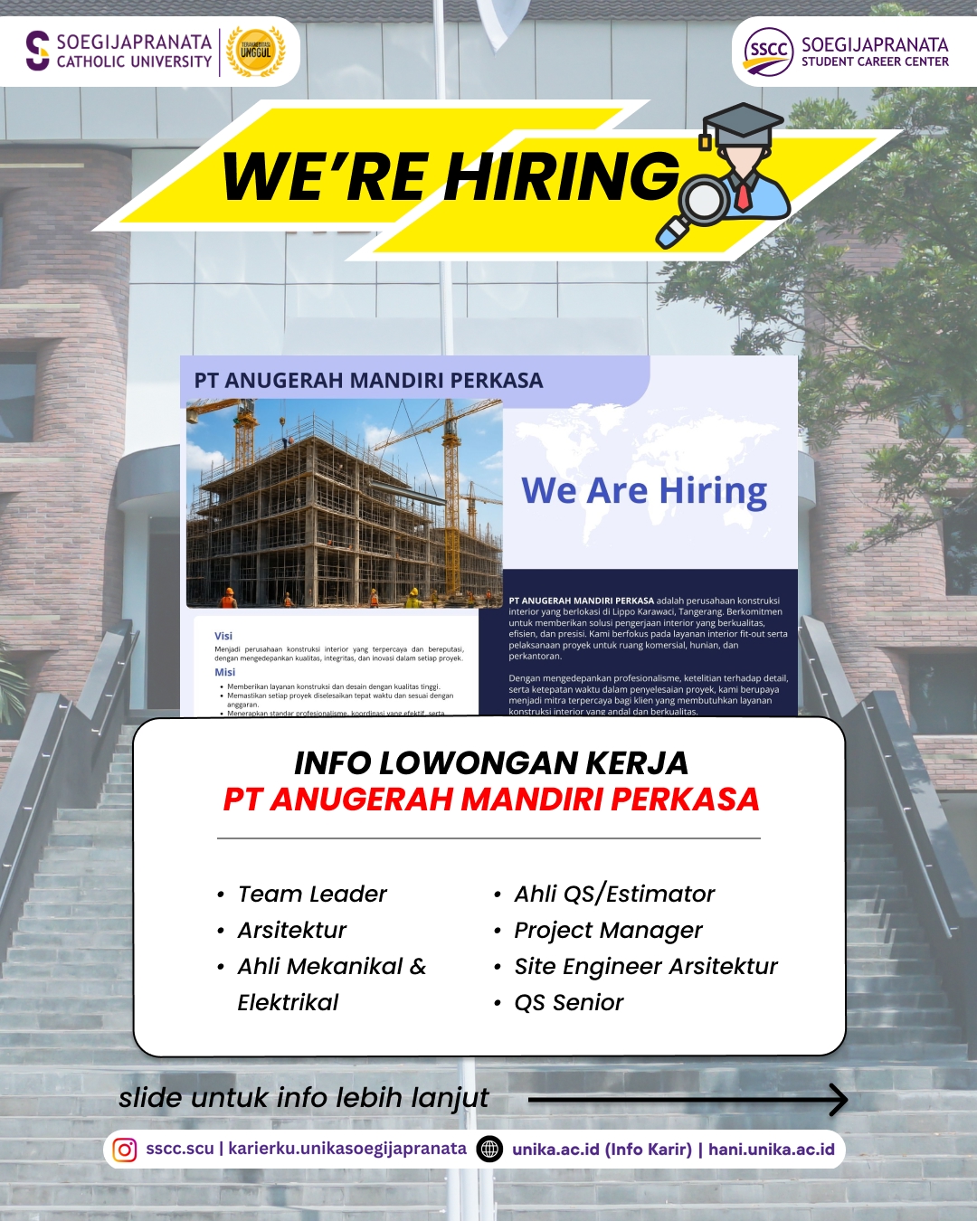 Loker Maret 2026 – PT Anugerah Mandiri Perkasa || Job Vacancy