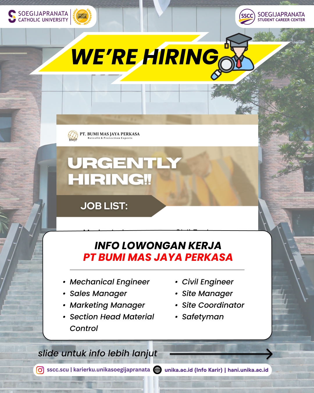 Loker Maret 2026 – PT Bumi Mas Jaya Perkasa || Job Vacancy