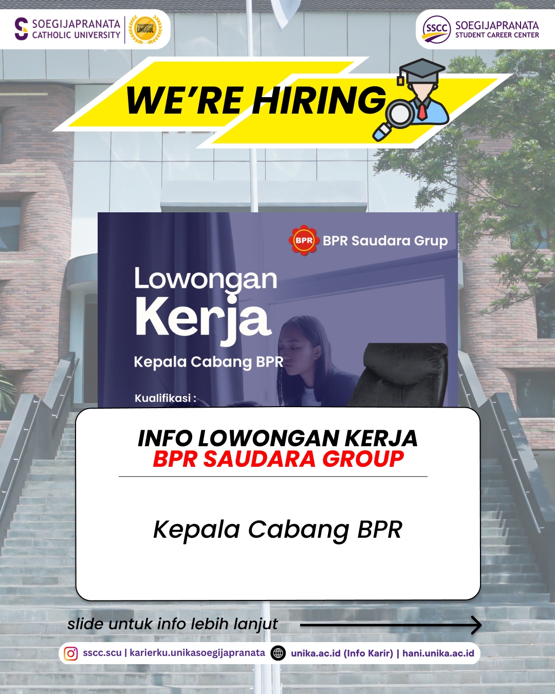 Loker Mei 2026 – BPR Saudara Group || Job Vacancy