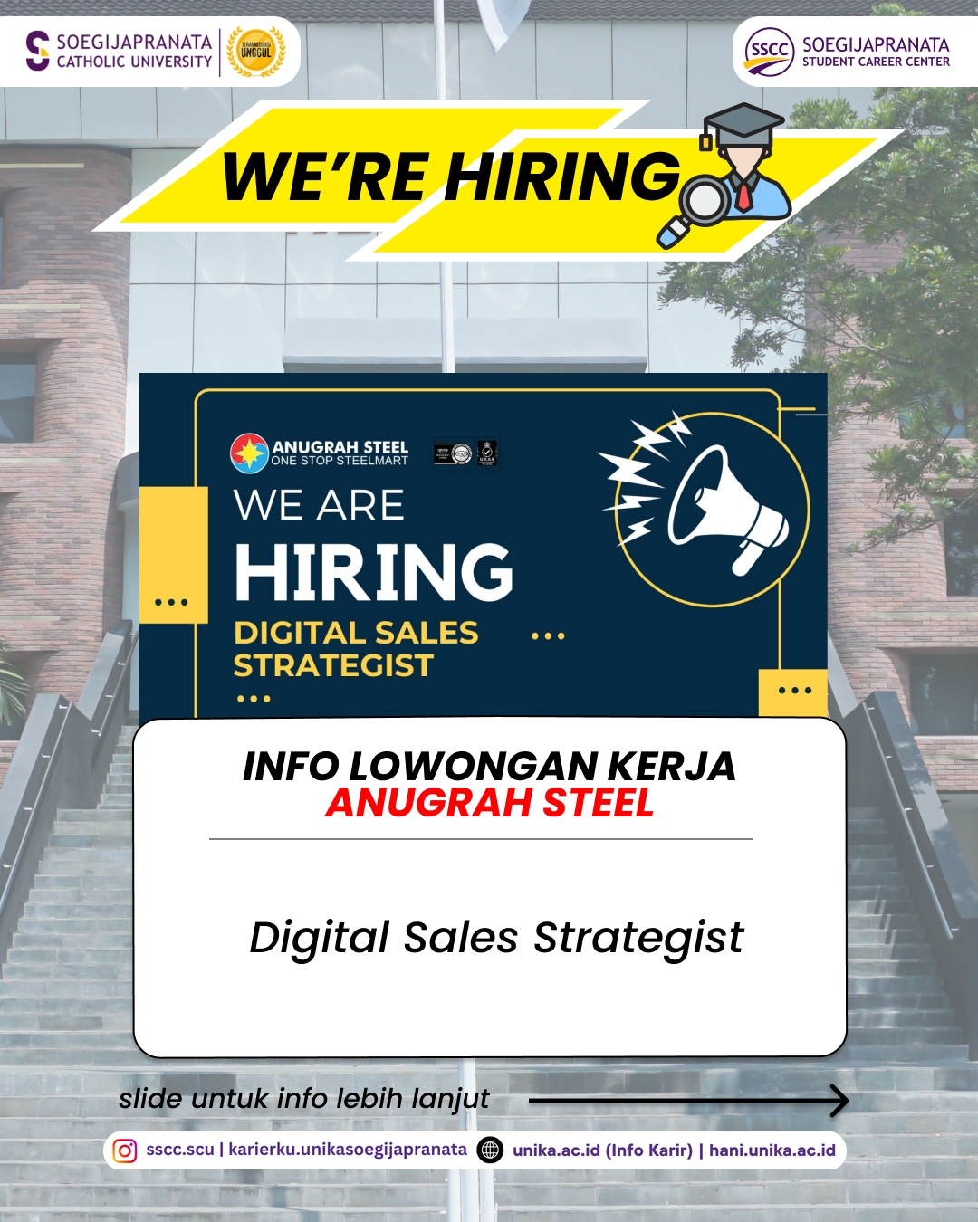 Loker Mei 2026 – PT Anugrah Tritunggal Perkasa Sejati (Anugrah Steel) || Job Vacancy