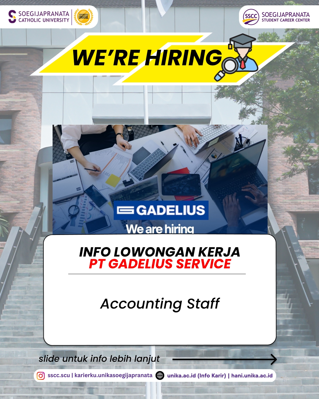 Loker Mei 2026 – PT Gadelius Service || Job Vacancy