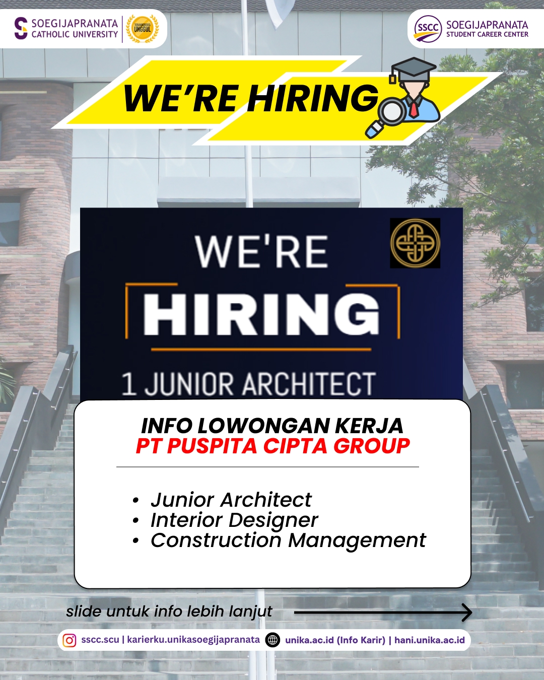 Loker Mei 2026 – PT Puspita Cipta Group || Job Vacancy