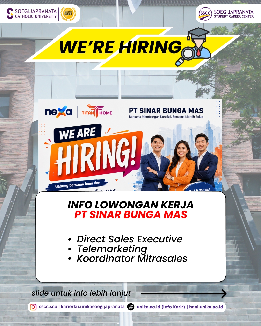 Loker Mei 2026 – PT Sinar Bunga Mas || Job Vacancy