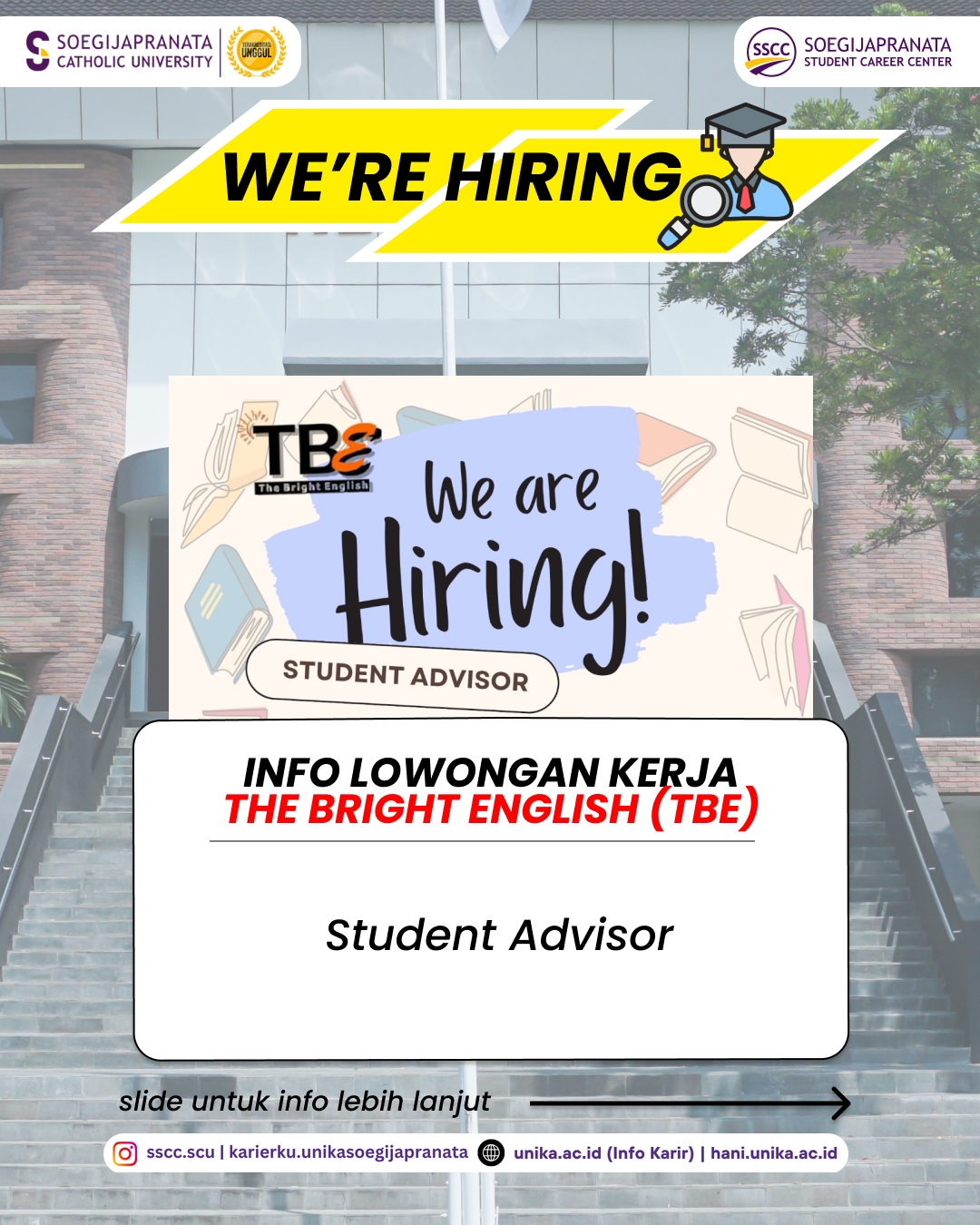 Loker Mei 2026 – The Bright English (TBE) || Job Vacancy