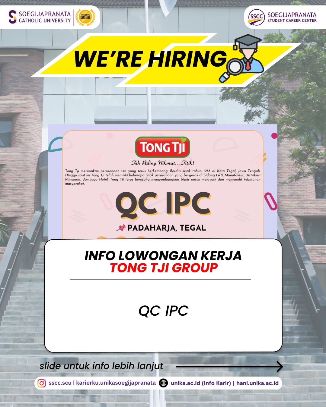 Loker Mei 2026 – Tong Tji Group || Job Vacancy